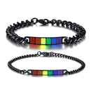LGBT Gay Pride Bracelet Black