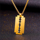 Gold Razor Necklace