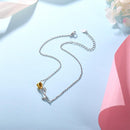 Sterling Silver Rose Anklet for Women