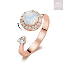 June Birthstone Ring w/ Swarovski - Adjustable