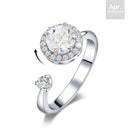 April Birthstone Ring w/ Swarovski - Adjustable