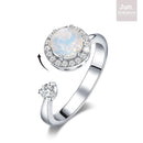 June Birthstone Ring w/ Swarovski - Adjustable