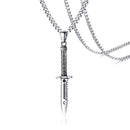 Silver Knife Necklace | Stainless Steel Knife Pendant