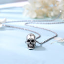 Skull Necklace Sterling Silver Pendant