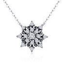 Snowflake Necklace in Sterling Silver