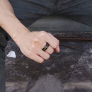 Spinner Basketball Ring - Mens - Black Stainless Steel