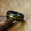 Spinner Basketball Ring - Mens - Black Stainless Steel