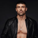 Star of David Necklace Mens | Jewish Star Pendant - Gold, Silver, Black