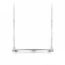 Sterling Silver Bar Necklace - Horizontal Bar Pendant