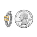 Silver Hoop Earrings Size Comparison