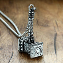 Silver Thor's Hammer Necklace | Mjolnir Pendant