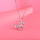 Unicorn Necklace - Sterling Silver Unicorn Pendant for Women