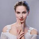 Gold Cubic Zirconia Statement Ring