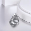Silver Cubic Zirconia Statement Ring