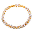 Womens Tennis Bracelet - Gold