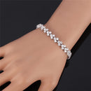 Womens Tennis Bracelet - Silver