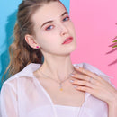 Rose Necklace Sterling Silver | Yellow Rose Pendant 18K Gold