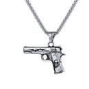 Gun Necklace - Silver Gun Pendant