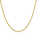 Rope Chain Necklace | Solid 14K Gold - 2 mm