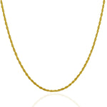 Rope Chain Necklace | Solid 14K Gold - 2 mm