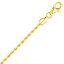 Rope Chain Necklace | Solid 14K Gold - 2 mm