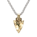 Gold Arrowhead Necklace | Arrow Head Pendant Mens
