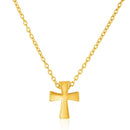 14K Gold Cross Necklace for Women | Mini Gold Cross Pendant