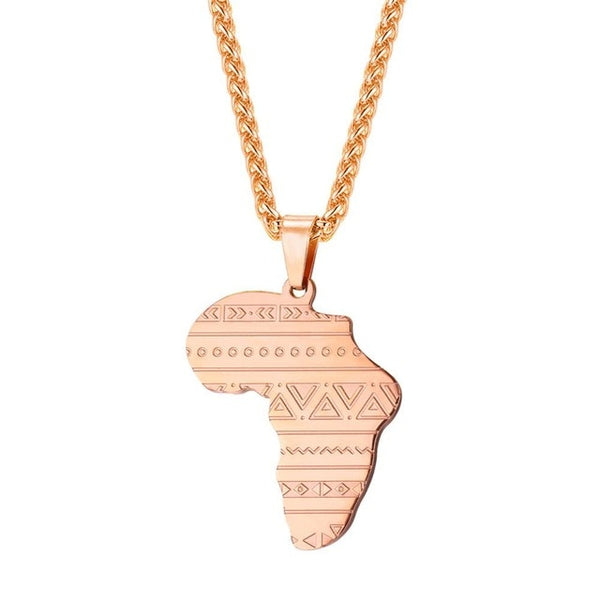 Africa Map Necklace – Khimia Designs