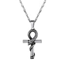 Apep Ankh Necklace Chain - Silver