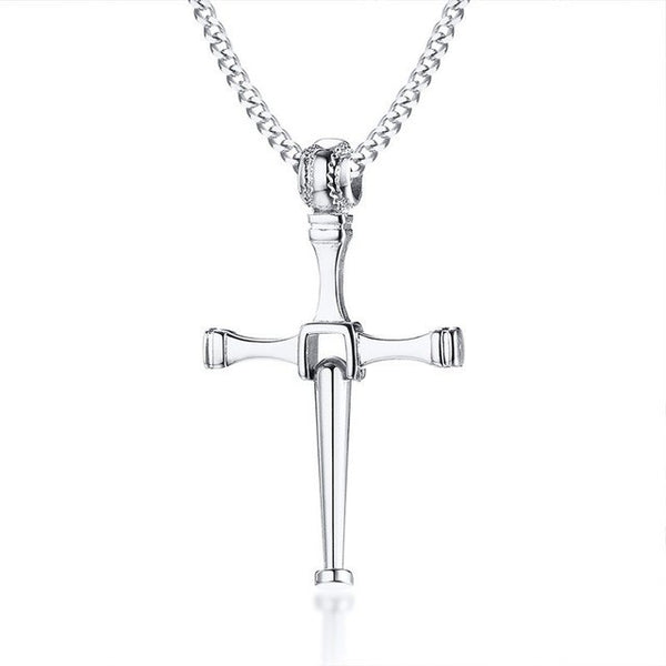 Engraved Baseball Cross Necklace - GetNameNecklace