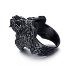 Berserker Ring - Viking Warrior Ring - Black