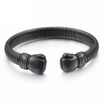 Boxing Gloves Cuff Bracelet Stainless Steel