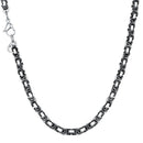 Byzantine Chain Necklace - Black / Silver - Men / Women