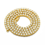 Cheap Tennis Bracelet - Rhinestone Necklace - Gold