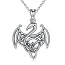 Dragon Necklace Sterling Silver | Womens Dragon Pendant