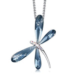 Dragonfly Necklace w/ Swarovski Gemstones