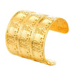 Elephant Cuff Bracelet Stainless Steel Gold