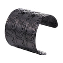 Elephant Cuff Bracelet Stainless Steel Black