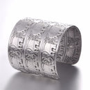 Elephant Cuff Bracelet Stainless Steel Silver