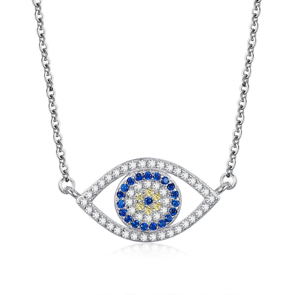 Evil Eye Necklace Sterling Silver | Gold, Silver, Rose Pendant