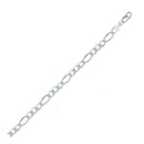 Figaro Chain Necklace (5.5 mm) - Sterling Silver