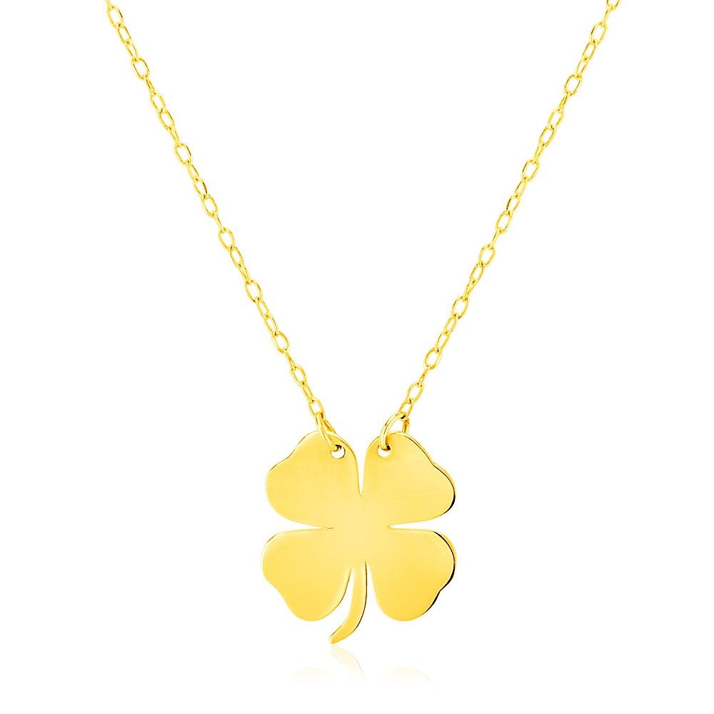 CARLIDANA Luxury Vintage Four Leaf Clover Pendant Necklace Fashion Clover  Necklace Gold Color Designer Jewelry for Women Gift