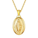 Virgin Mary Necklace | Sterling Silver Pendant