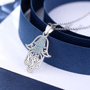 Hamsa Necklace Sterling Silver | Hamsa Hand Pendant