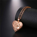 Rose Gold Locket Necklace Pendant