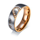 Heart Matching Rings for Couples - King - Queen