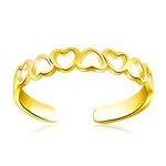 Heart Toe Ring 14K Gold