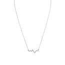 Heartbeat Necklace | Sterling Silver EKG Pendant