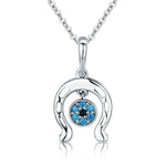 Horseshoe Necklace Sterling Silver Pendant