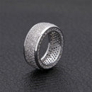 Iced Out Ring for Men - Silver